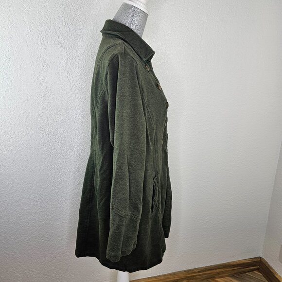 CAbi #587 Cavilleri Army Green Long Military Ponte Jacket Size XL - Picture 7 of 11